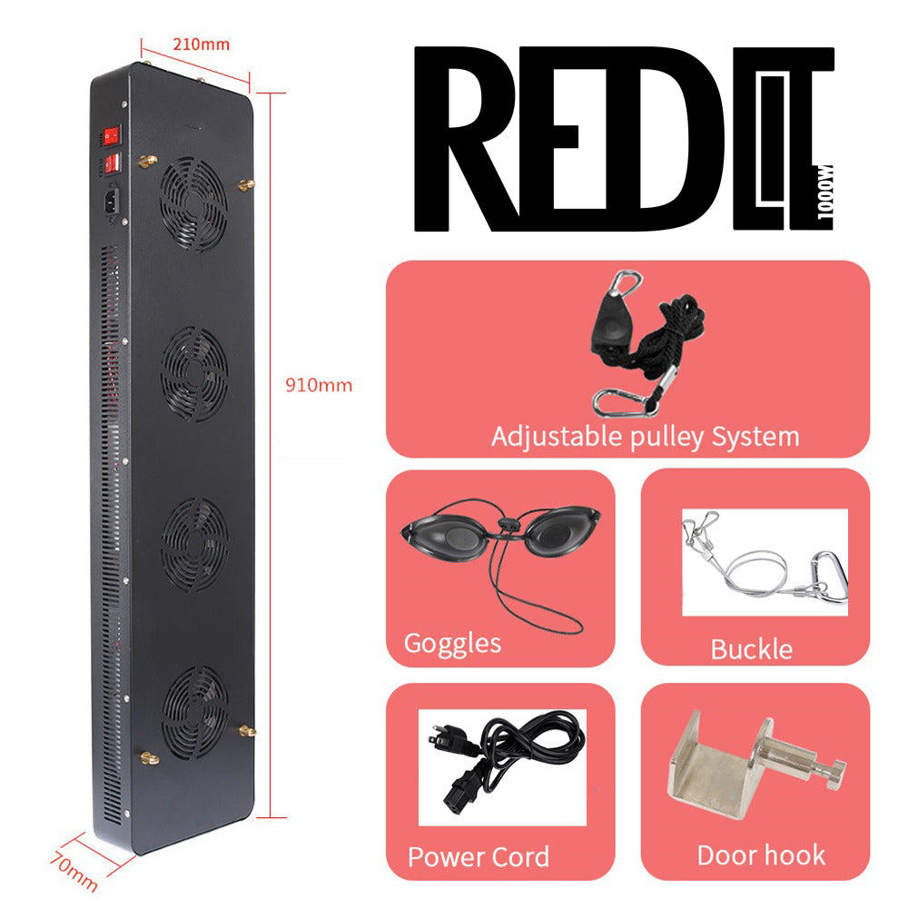 REDLIT 1000W Full Body Infrared Panel / Red Light Therapy Device for Skin Health