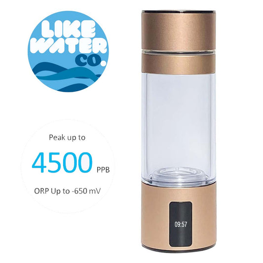 BlueVida Hydrogen Water Generator | Max 4500ppb Alkaline Filter | Gold & Blue