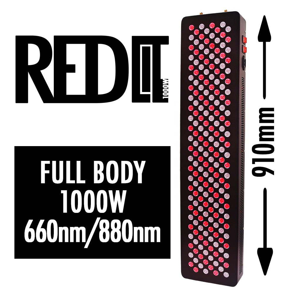 REDLIT 1000W Full Body Infrared Panel / Red Light Therapy Device for Skin Health