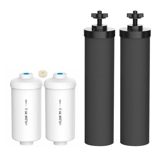 PF-2 Fluoride Filters + Black Carbon Filtration Elements for Berkey Water Filters