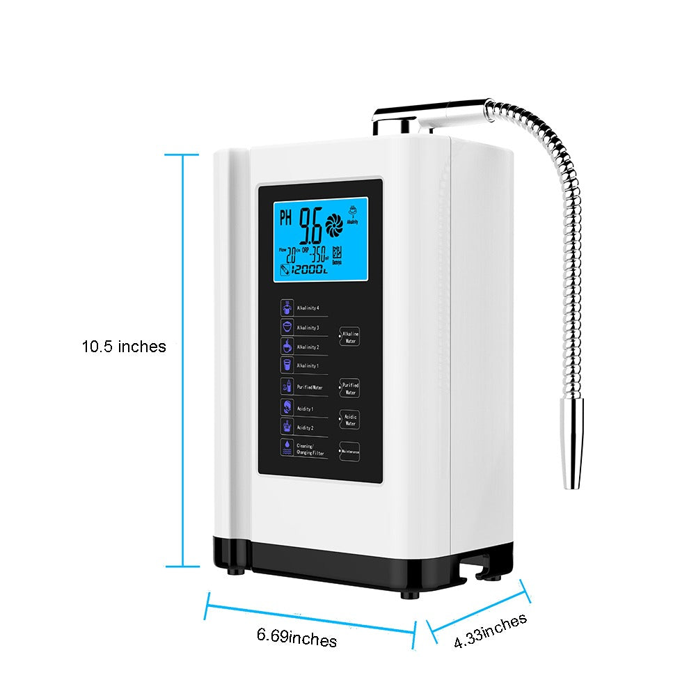 EHM-729 Alkaline Water Ionizer & Purifier with LCD Screen