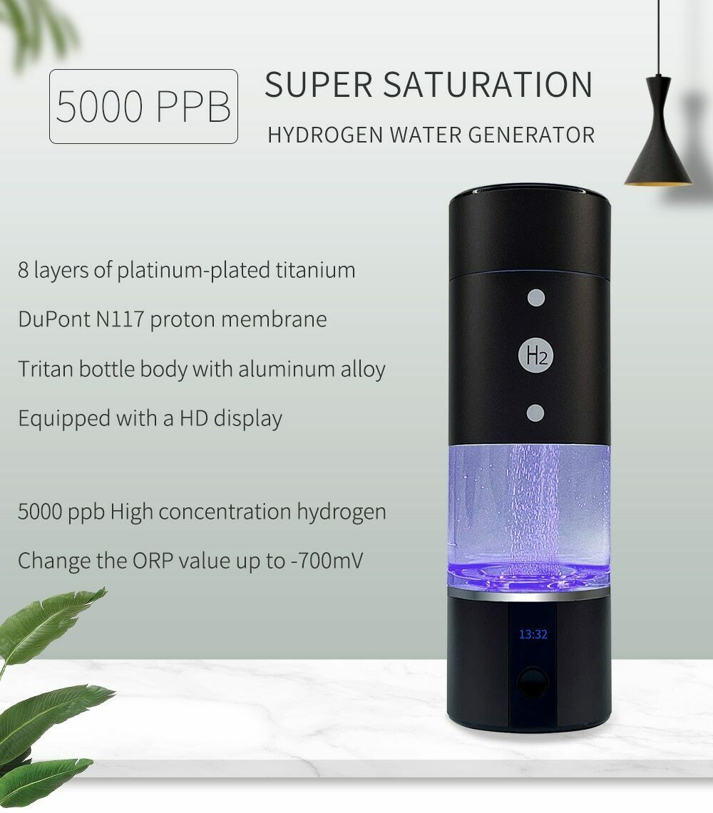 BlueVida Hydrogen Water Generator / Max 5000ppb Alkaline Filter